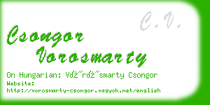 csongor vorosmarty business card